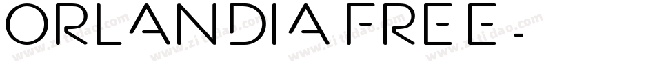 Orlandia FREE字体转换